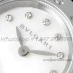 Replica Bvlgari B.zero Bvf Mop Dial In Steel On Black Leather Strap (5)