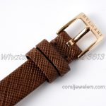 Replica Bvlgari B.zero Bvf Mop Dial With Diamond Bezel In Rose Gold On Brown Leather Strap (6)