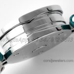 Replica Bvlgari B.zero Bvf Mop Dial With Diamond Bezel In Steel On Cyan Leather Strap (3)