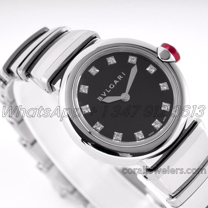 Replica Bvlgari Lvcea Bvf Black Dial In Steel (1)