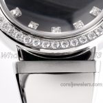 Replica Bvlgari Lvcea Bvf Black Dial In Steel With Diamond Bezel (5)