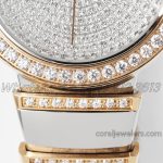 Replica Bvlgari Lvcea Bvf Diamond Dial In Rose Goldsteel With Diamond Bezel (4)