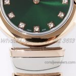 Replica Bvlgari Lvcea Bvf Emerald Green Dial In Rose Goldsteel (4)