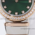 Replica Bvlgari Lvcea Bvf Emerald Green Dial In Rose Goldsteel With Diamond Bezel (5)