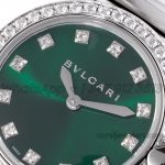 Replica Bvlgari Lvcea Bvf Emerald Green Dial In Steel With Diamond Bezel (4)