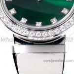 Replica Bvlgari Lvcea Bvf Emerald Green Dial In Steel With Diamond Bezel (5)