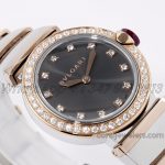 Replica Bvlgari Lvcea Bvf Grey Dial In Rose Goldsteel With Diamond Bezel (2)