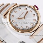 Replica Bvlgari Lvcea Bvf Silver Dial In Rose Goldsteel (1)