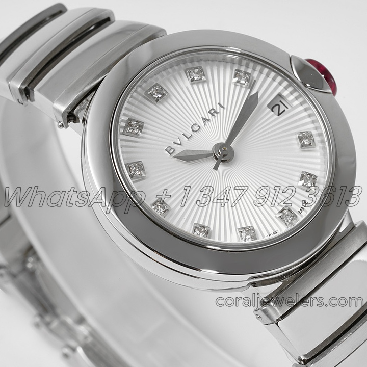 Replica Bvlgari Lvcea Bvf White Dial In Steel (2)