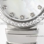 Replica Bvlgari Lvcea Mop Dial In Steel With Diamond Bezel (4)