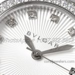 Replica Bvlgari Lvcea White Dial In Steel With Diamond Bezel (3)