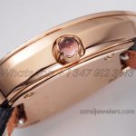 Replica Bvlgari Serpenti Bvf White Dial In Rose Gold With Diamond Bezel On Brown Double Wrap Leather Watch (6)