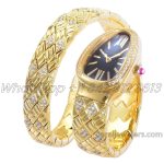 Replica Bvlgari Serpenti Seduttori Bvf Black Dial In Yellow Gold With Diamonds (2)