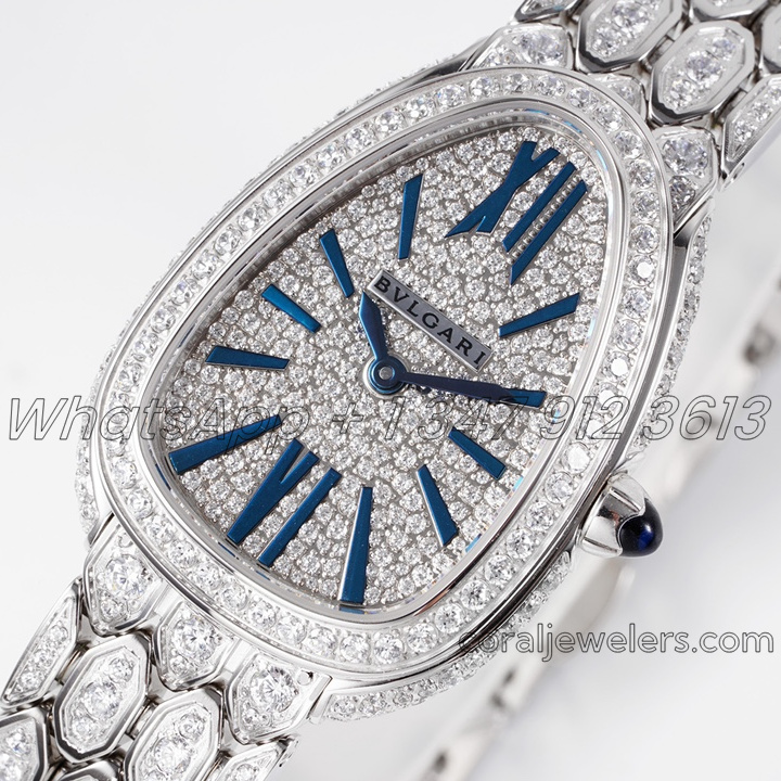 Replica Bvlgari Serpenti Seduttori Bvf Full Diamond Paved Dial (2)