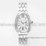 Replica Bvlgari Serpenti Seduttori Bvf Ref 103141 White Dial In Steel With Diamonds (1)