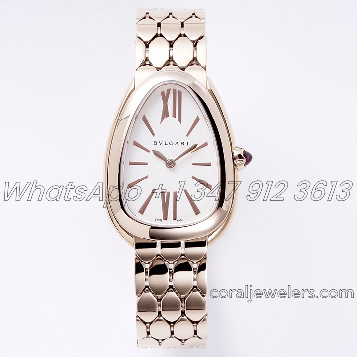 Replica Bvlgari Serpenti Seduttori Bvf Ref 103145 White Dial In Rose Gold (1)