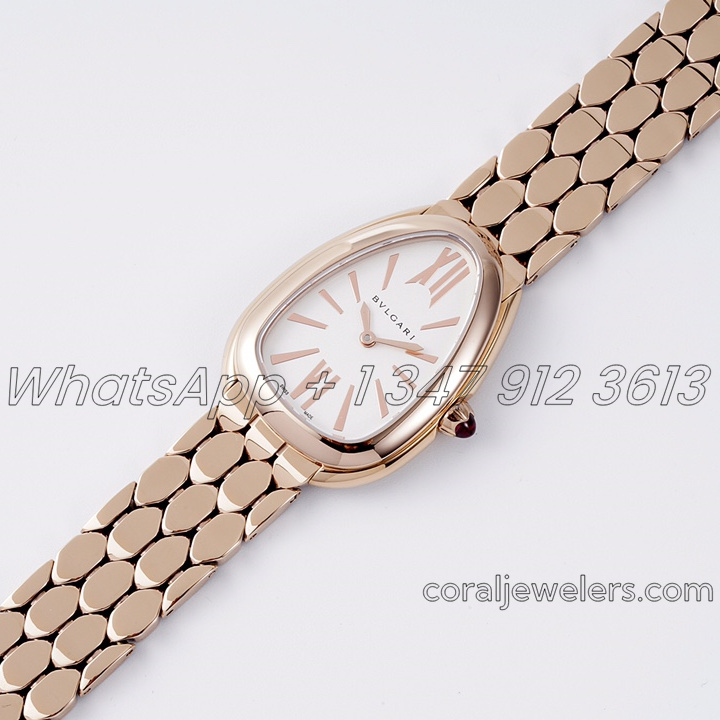 Replica Bvlgari Serpenti Seduttori Bvf Ref 103145 White Dial In Rose Gold (2)