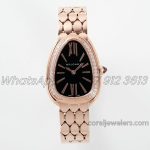 Replica Bvlgari Serpenti Seduttori Bvf Ref 103146 Black Dial In Rose Gold With Diamond Bezel (1)