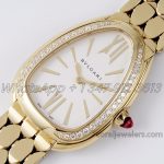 Replica Bvlgari Serpenti Seduttori Bvf Ref 103147 White Dial In Yellow Gold With Diamond Bezel (3)