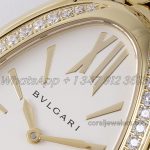 Replica Bvlgari Serpenti Seduttori Bvf Ref 103147 White Dial In Yellow Gold With Diamond Bezel (4)