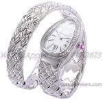 Replica Bvlgari Serpenti Seduttori Bvf White Dial In Steel With Diamonds (6)