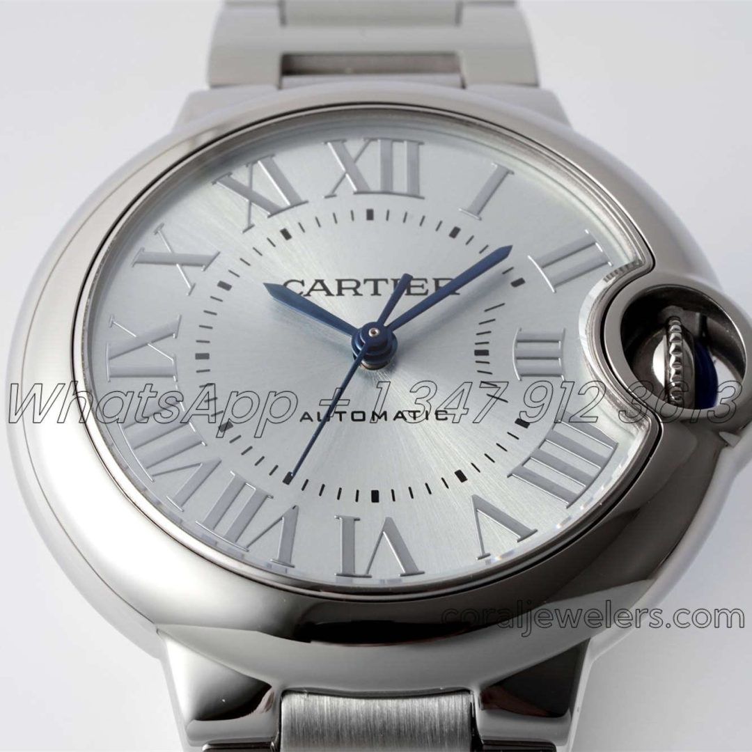 Replica Cartier Ballon Bleu 33mm Af Blue Dial In Steel (2)