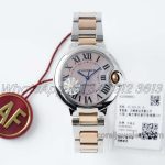 Replica Cartier Ballon Bleu 33mm Af Pink Dial In Steel Yellow Gold (1)