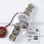 Replica Cartier Ballon Bleu 33mm Af Pink Dial In Steel Yellow Gold (9)