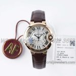 Replica Cartier Ballon Bleu 33mm Af Rg Silver Dial Cal (1)