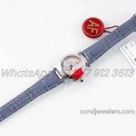 Replica Cartier Pasha 30mm Af White Dial In Blue Leather Strap (14)