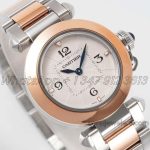 Replica Cartier Pasha 30mm Af White Dial In Steel Rose Gold (3)