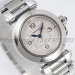 Replica Cartier Pasha 30mm Af White Dial In Steel Bracelet (4)