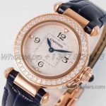 Replica Cartier Pasha 30mm Af White Dial With Diamond Bezel In Rose (5)