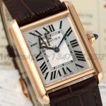 Replica Cartier Tank Louis Ladies Af White Dial In Rose Gold (3)