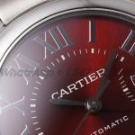 Replica Cartier Ballon Bleu 33mm Af V2 Ss Red Dial Swiss Ronda Quartz (4)