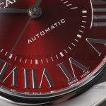 Replica Cartier Ballon Bleu 33mm Af V2 Ss Red Dial Swiss Ronda Quartz (5)