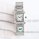 Replica Cartier Tank Francaise Ladies M+ White Dial Swiss Ronda Quartz Movement (1)