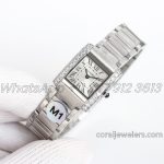 Replica Cartier Tank Francaise Ladies M+ White Dial With Diamond Bezel (3)