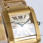 Replica Cartier Tank Francaise Ladies M+ Yellow Gold (4)