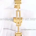 Replica Cartier Tank Francaise Ladies M+ Yellow Gold With Diamond Bezel (9)