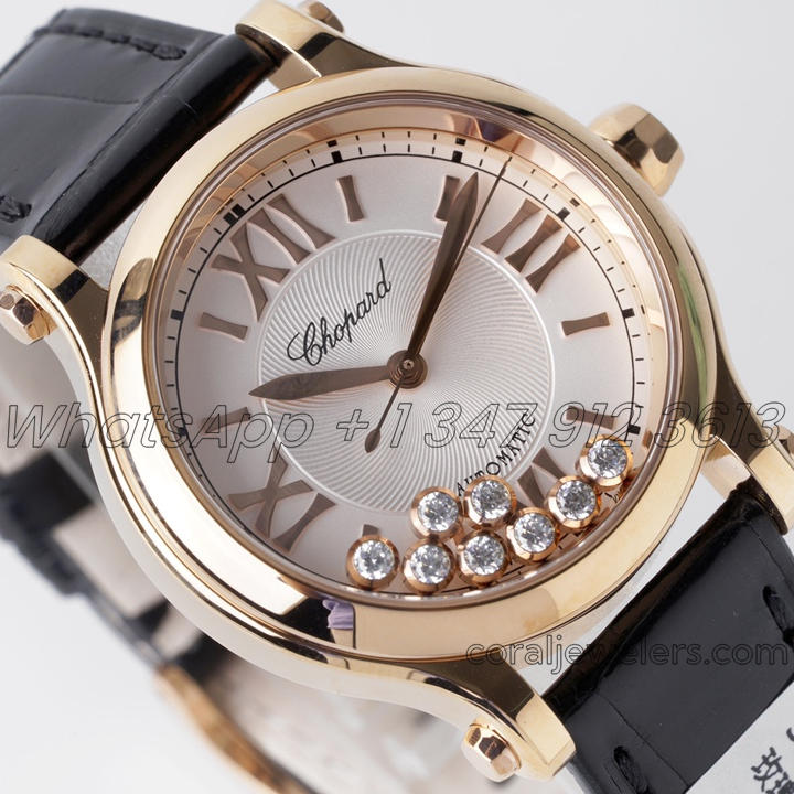 Replica Chopard Happy Sport Automatic Zf 30mm White Dial In Steelrose Gold (2)