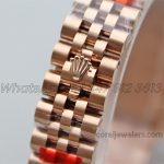 Replica Rolex Ladies Datejust 28mm 279171 Twf Aubergine Dial With Roman Markers In Rose Gold (8)