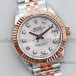 Replica Rolex Ladies Datejust 28mm 279171 Twf Mop Dial With Diamond Markers In Rose Goldsteel (2)