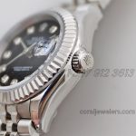 Replica Rolex Ladies Datejust 28mm 279174 Twf Black Dial With Diamond Markers In Steel (13)