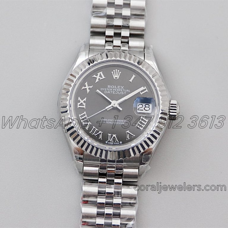 Replica Rolex Ladies Datejust 28mm 279174 Twf Black Dial With Roman Markers (1)