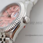 Replica Rolex Ladies Datejust 28mm 279174 Twf Pink Dial With Roman Markers (4)