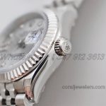 Replica Rolex Ladies Datejust 28mm 279174 Twf Silver Dial With Diamond Markers (4)