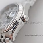 Replica Rolex Ladies Datejust 28mm 279174 Twf Silver Dial With Roman Markers (4)