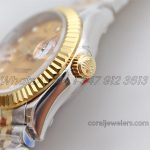 Replica Rolex Ladies Datejust 28mm 279383rbr Twf Champagne Dial With Diamond Marker In Yellow Goldsteel (4)