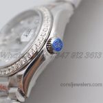 Replica Rolex Ladies Datejust 28mm 279384rbr Twf Silver Dial Diamond Markers In Steel (4)